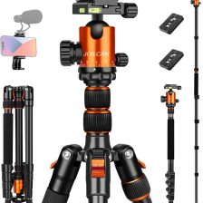 JOILCAN Tripod for Camera, 81" Aluminum Camera Tripod, 83" DSLR Tripods & Monopods, Heavy Duty Travel Tripod for Binoculars Spotting Scope Telescope, Professional Complete Tripod Units, Payload 35lb